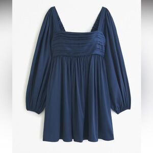 Abercrombie Emerson Satin Long Sleeve Dress